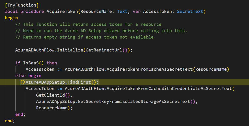 Azure AD App Setup Error